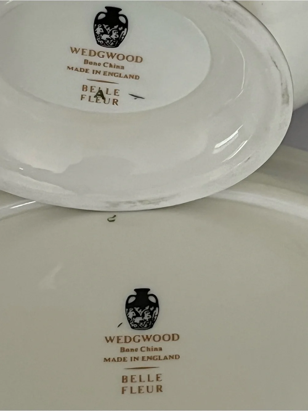 Vintage Wedgwood Belle Fleur Bone China Gravy Sauce Boat & Saucer England